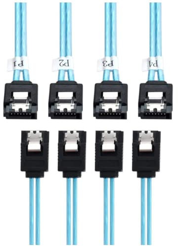 ChenYang CY SAS 4 SATA 7-Pin-Stecker Interner Host auf 4 SATA 7-Pin-Stecker Zielfestplatte 6 Gbit/s Datenserver-Raid-Kabel 50 cm