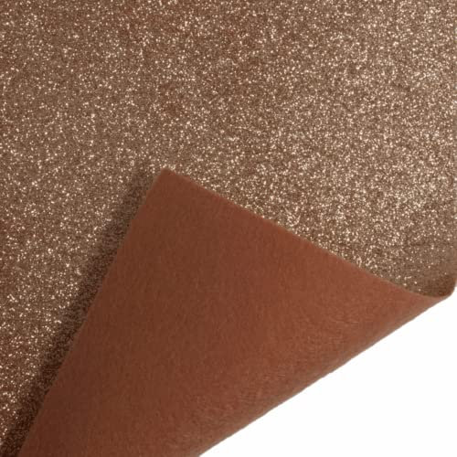 HoitoDeals 1Pcs Rose Gold A4 Glitter Sheets Felt For Christmas Craft And DIY