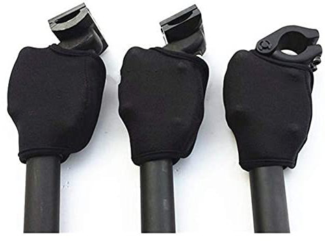 Sattelstützen Bezug Schutz Neoprenmanschette für Suntour sp 12/sp 17-ncx Federsattelstütze als Fingerschutz Schwarz Hühle für Suntour NCX Sattelstützen Finger
