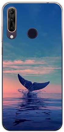 KARTXITAI Schutzhülle kompatibel mit Wiko View3 Pro, stoßfest, dünn, Silikon, Anti-Fingerabdruck, kratzfest, Anti-Fall, Handyhülle – Delfine, Meer