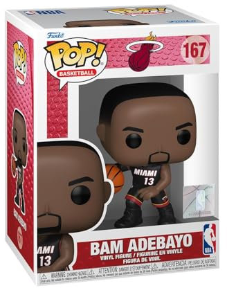 Funko POP! NBA: Heat - Bam Adebayo - Vinyl-Sammelfigur - Geschenkidee - Offizielle Handelswaren - Spielzeug Für Kinder Und Erwachsene - Sports Fans - Modellfigur Für Sammler Und Display