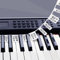 Removable Piano Keyboard Stickers for Beginners, Reusable Silicone Piano Key Labels for 61-Key Full-Size Keyboards – No Residue, Easy Learning for Kids & Adults (Black)