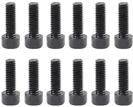 pistro 12Pcs Aluminum Alloy Cycle/Bike Water Bottle Cage/Pump Bolts M5