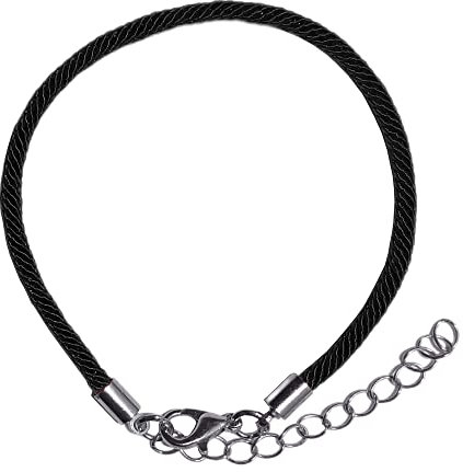 ZENSE - Bracelet noir pour homme en corde ajustable ZB0366