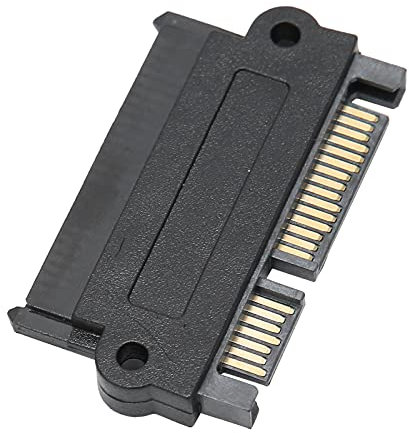 KIMISS SAS-zu-SATA-Port-Adapter Festplatte-zu-Mainboard-Adapter Kunststoffgehäuse-Adapter SAS-zu-SATA-Port-Festplatte-zu-Mainboard-Konverter 15-poliger Konverter Sff8482 Schwarzes