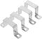ULTECHNOVO U Shaped Connector Bracket, 4pcs Clamp Bracket Support Easy to Install Hose Holder for Plumbing Balcony Stair Railings Versatile Pipe Fasteners for Use