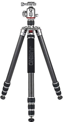 JUSINO Profi Traveller Karbon-Stativ Monopodfunktion bis 182cm/18kg + Kugelkopf FGS-41 TK-324C
