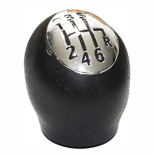 CULTP Perilla de Cambio de Engranaje para Renault Megane Clio Scenic,Pomos de Palanca de Cambios pomo Cambios Velocidad Coche Estilo Accesorio,1 2 3 4 5 6 R