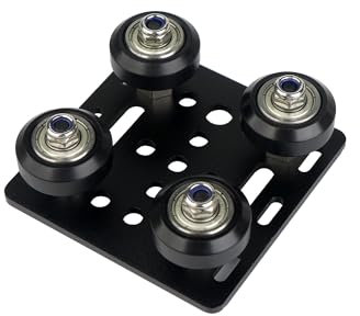 euroharry 3D Drucker Zubehör Riemenscheibe mit Platte V-Slot Aluminium Riemenscheibe Profil für CNC und 3D Drucker 2020V Aluminium-Profilverbindung