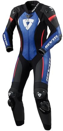 Revit Xena 4 Tuta in pelle da moto monopezzo da donna, nero/blu, 36