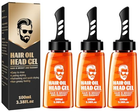 One-Comb Shaping-Styling-Gelkamm, 2-in-1-Haarwachskamm, 2-in-1-Haarwachsgel mit Kamm, Haaröl-Kopfgel, 2-in-1-Wachshaarkamm, langanhaltendes, flauschiges, schnell aufbauendes Haarstyling (300ml)