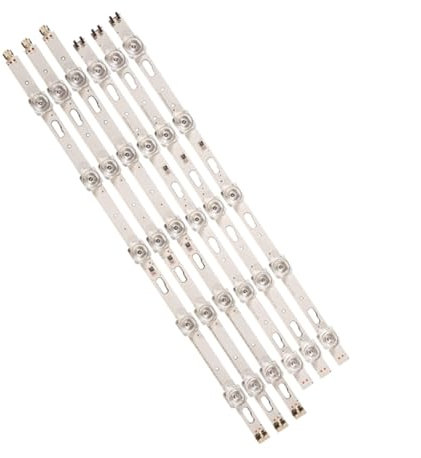 Lskjzzn 6 uds 1 Juego de Tira de LED for iluminación Trasera Compatible for Samsung 43 TV V0T7-430SMA-R0 V0T7-430SMB-R0 UE43TU7072U UE43TU7092 UE43TU7170U CY-GT043HGAY2
