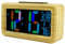Ayybboo Wecker Digital Holz,Großes LCD-Display mit Bunten Ziffern, Helligkeitssensor,Schlummerfunktion,Batteriebetrieben & Kabelaufladbar,Geeignet für Schlafzimmer Büro (Inklusive 1,5M Kabel)