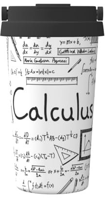 Math Geometry Geek Calculus Carry Mug à café isotherme pour boissons chaudes et froides Tasse à café de voyage, bouteille d'eau de sport