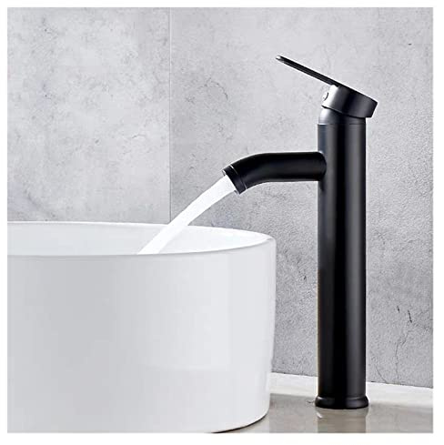 Accueil Équipement de salle de bain Lavabo Lavabo Salle de bain Robinet court/haut Robinet mitigeur noir chaud et froid Robinet mitigeur de piscine monotrou (Color : Silver B2)
