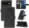 ScandiCasis Klapphülle für Google Pixel 7A, Elegantes Leder Flip Case Handyhülle：mit 1 Schutzfolie [3*Kartenfach] [PremiumPU Leder][Standfunktion][Magnet Klappbar & Flip Wallet],Stoßfest, Schwarz