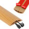 Rubber Floor Cable Cover, 1.5m Cable Protector, Self-Adhesive Wire Cover, Protect Cables & Prevent Tripping Hazards (Yellow Wood Grain)