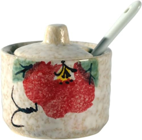LJQZFWXX Sucrier japonais avec couvercle, mini pot à sucre, pot à épices, pour comptoir de bar à café-g-70ML (G)