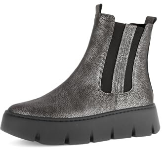 Gabor Damen Klassische Stiefeletten, Frauen Stiefeletten,Stiefel,Bootee,Booties,halbstiefel,Kurzstiefel,Grey (schwarz),44 EU / 9.5 UK