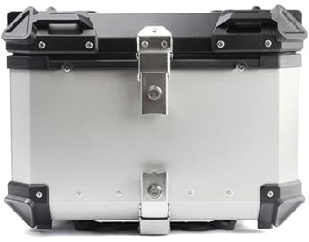 ASICPLB Motorrad Topcase für BMW R 1250 R 2019-2024, Motorrad Heckkasten Heckbox Multifunktionale Motorrad Heck Aufbewahrungsbox für Motorräder Motorrad Kofferraum, 55L- Silver