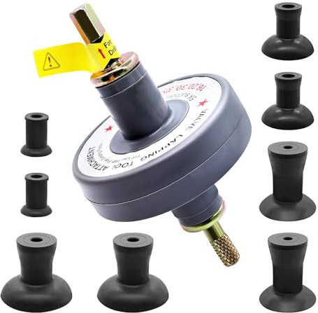 WYFXY® Ventileinschleif-Bohrmaschinenaufsatz, Ventil Einschleif Werkzeug, Ventile Schleifen Werkzeug mit 8 Saugnapfadapter - Ihrem Experten für Ventilwerkzeuge