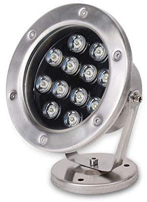 Bombillas LED para Piscina, luz para Estanque, Fuente, Foco subacuático de 24 V, Acero Inoxidable 304, para jardín (Color: Blanco cálido, tamaño: 3 W)
