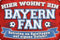 20x30cm Blechschild für Fußball Fans, hier wohnt ein Bayern Fan – Wandschild, Türschild, Torschild, lustiger Fussball Spruch, Fanartikel
