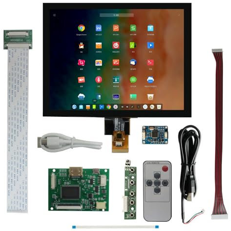 8 pollici 1024x768 4: 3 IPS LCD Display Drive Control Board digitalizzatore USB touch screen assistito da computer portatile Raspberry Pi arancione Pi schermo assistito da computer sotto schermo
