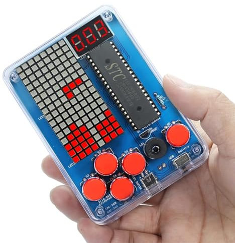 Kit di montaggio per console da gioco fai da te, console da gioco, kit di saldatura, console da gioco fai da te, console da gioco, set di esercizi di saldatura, console da gioco per principianti che