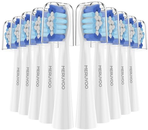 10er MERUYOO Ersatzbürsten Kompatibel mit Oral-B Pulsonic Aufsteckbürsten,Ersatzbürsten für tägliche Reinigung ,Installationsmethode, Videos ansehen