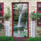 Türtapete Selbstklebend Wasserfall Lotus Teich Tür Türtapete Selbstklebend Türposter,Fototapete Selbstklebend 3D Pvc Türaufkleber Diy Türbild,Türfolie Poster Tapete B100 x H200cm