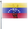Bandiera Da Balcone Venezuela Venezuelan Flag Peace Sign Premium Bandiera Verticale Non Sbiadisce Bandiera Da Cortile Per All'Esterno Festival Feste 90X152CM