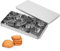 Kisangel 1 Satz Backwerkzeug-Set Baking Form Baking Mold Tortenmesser Backformen Set Cookie Stamp Liner Konfetti Buchstabenperlen Kugeln Plätzchen-Stempel Ausstecher rund Rostfreier Stahl