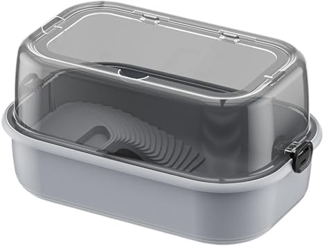 Aquarium-Tank-Set, Tank-Set | Vollständiges Starter-Set von Turtle Aquarium | Unterer Dranaggio, Bask-Stadion, Mehrzweckzone für den Lebensraum für Crab