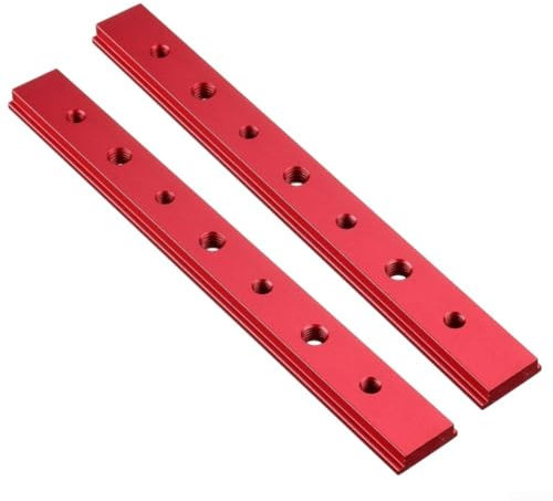 2Pack Woodworking T-Slide, Aluminum Alloy T-Track Slider, T-Slot Slider Bar Miter Track Jig T Screw Fixture Slot for DIY Woodworking(200mm)