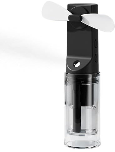 Ventilador personal Mister – Ventilador de mano – Nebulosa – Ventilador de pulverización de agua | Humidificación del ventilador USB e hidratación portátil – Ventilador de escritorio, portátil pequeño
