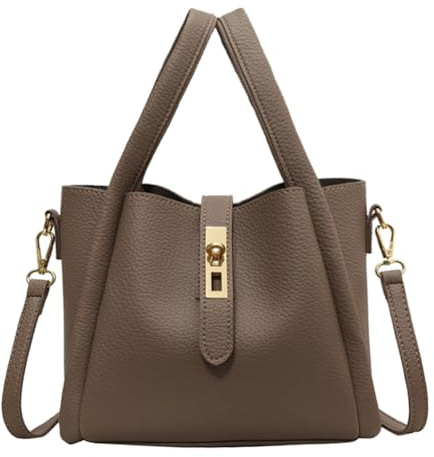 Huwzder Trendige Beuteltasche für Damen, Vintage, elegante Umhängetasche, veganes Leder, Tragetasche, Hobo-Schulterhandtaschen, Cluth-Geldbörse