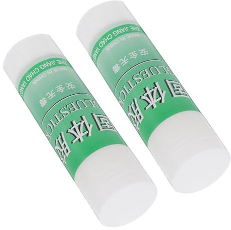 HORIALENCE 2pcs White Pva Glue Sticks for School Supplies Office Use Bulk Classroom Adhesive Solid Glue for Crafting