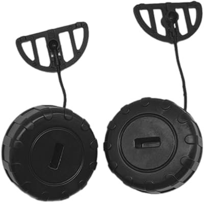 2 Pieces MS170 MS180 017 018 Fuel Cap and Oil Cap, Petrol Cap Replacement for Stihl Chainsaw