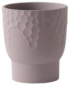 pot de fleur Pot de Fleur Rond en Terre Cuite, avec Jardinière à Motif en Nid d'Abeille, for Décorer le Balcon Salon Chambre Cuisine Jardin (2 Tailles) pots de plantes en céramique(Grand)