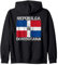 Dominikanische Republik Flagge Distressed Republica Dominicana Kapuzenjacke