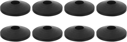 8PCS Toilet seat Fittings - M8 Rubber washers - Durable and Easy to Install - Black Toilet seat stabilisers for Tightening and securing Loose Toilet Seats