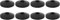 8PCS Toilet seat Fittings - M8 Rubber washers - Durable and Easy to Install - Black Toilet seat stabilisers for Tightening and securing Loose Toilet Seats