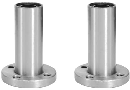 LMF20LUU Lange Linearkugellager mit rundem Flansch, 20 mm Bohrungsdurchmesser, 32 mm Außendurchmesser, 80 mm Länge mit doppelseitiger Gummidichtung für CNC, 3D-Drucker 1 Stück