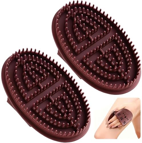 2 Stück Meridian Massagebürste,Gua Sha Körper,Massagebürste Körper | Body Gua Sha,Meridian-Bürste,For Waist, Abdomen,Head,Leg