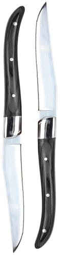 Tognana Set 2 Coltelli da Tavola Bistecca Forgiato Living Wood Nero