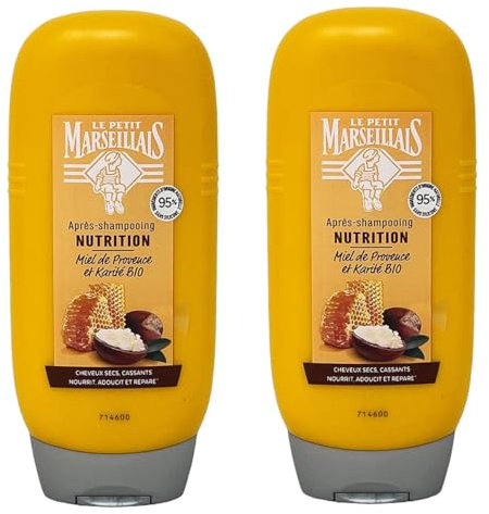 Le Petit Marseillais – After Shampoo, trockenes/geschädigtes Haar, Honig, 200 ml, 2 Stück