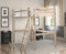 STRICTLY BEDS&BUNKS Celeste High Sleeper Loft Bunk Bed with Sprung Mattress (15 cm), 4ft 6 Double