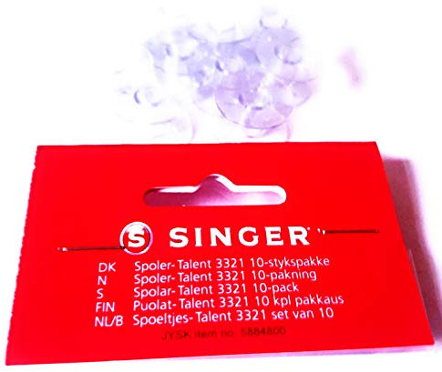 10 Spulen für Singer Nähmaschinen Tradition, Talent, Curvy und Confidence