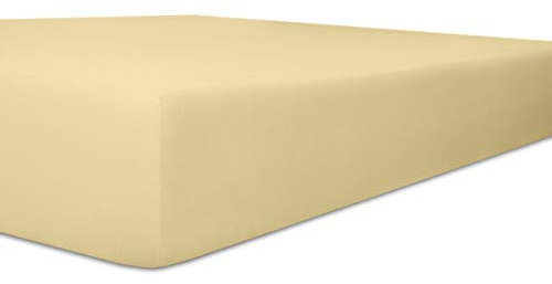 Kneer Easy-Stretch Jersey XXL Spannbetttuch Extra Hoch bis 40 cm, Farbe:53 Kiesel, Größe:180x200-200x220 cm